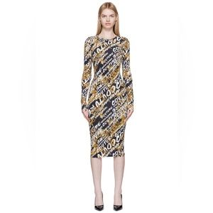 VERSACE JEANS COUTURE
Black Brush Couture Midi Dress